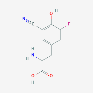 2-Amino-3-(3-cyano-5-fluoro-4-hydroxyphenyl)propanoic acid
