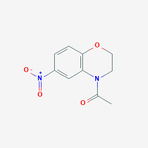 molecular formula C10H10N2O4 B2717243 1-(6-nitro-2H-benzo[b][1,4]oxazin-4(3H)-yl)ethanone CAS No. 120711-96-8