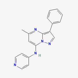 5-methyl-3-phenyl-N-(pyridin-4-yl)pyrazolo[1,5-a]pyrimidin-7-amine