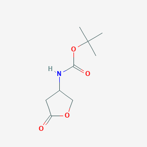molecular formula C9H15NO4 B2717254 tert-Butyl (5-oxotetrahydrofuran-3-yl)carbamate CAS No. 104227-71-6; 206348-65-4