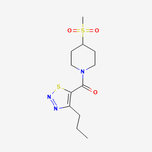 (4-(Methylsulfonyl)piperidin-1-yl)(4-propyl-1,2,3-thiadiazol-5-yl)methanone
