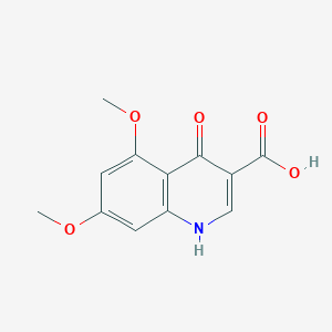 molecular formula C12H11NO5 B2717270 4-Hydroxy-5,7-dimethoxyquinoline-3-carboxylic acid CAS No. 2274787-60-7; 91570-21-7