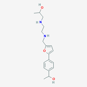 1-({2-[({5-[4-(1-Hydroxyethyl)phenyl]-2-furyl}methyl)amino]ethyl}amino)-2-propanol