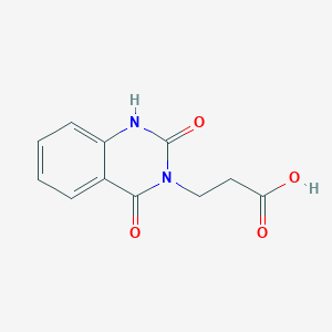 molecular formula C11H10N2O4 B2717284 3-(2,4-dioxo-1,4-dihydroquinazolin-3(2H)-yl)propanoic acid CAS No. 82603-63-2