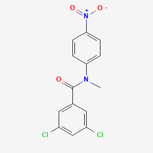 molecular formula C14H10Cl2N2O3 B2717286 3,5-dichloro-N-methyl-N-(4-nitrophenyl)benzamide CAS No. 478042-65-8