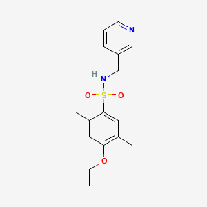 4-ethoxy-2,5-dimethyl-N-(pyridin-3-ylmethyl)benzenesulfonamide