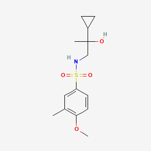 N-(2-cyclopropyl-2-hydroxypropyl)-4-methoxy-3-methylbenzenesulfonamide