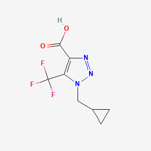 1-(Cyclopropylmethyl)-5-(trifluoromethyl)triazole-4-carboxylic acid