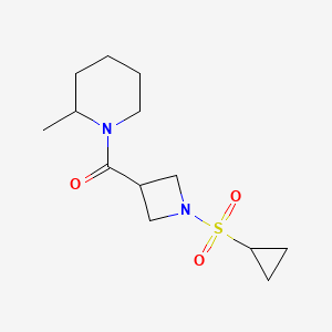 (1-(Cyclopropylsulfonyl)azetidin-3-yl)(2-methylpiperidin-1-yl)methanone