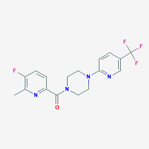 1-(5-Fluoro-6-methylpyridine-2-carbonyl)-4-[5-(trifluoromethyl)pyridin-2-yl]piperazine