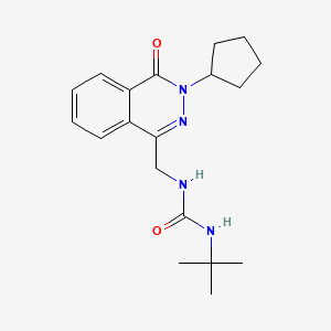 1-(Tert-butyl)-3-((3-cyclopentyl-4-oxo-3,4-dihydrophthalazin-1-yl)methyl)urea