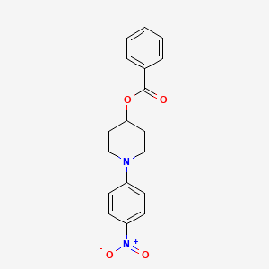 molecular formula C18H18N2O4 B2717328 1-(4-Nitrophenyl)piperidin-4-yl benzoate CAS No. 339010-12-7