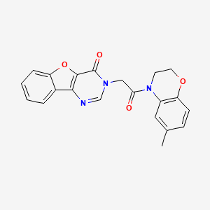 N-ethyl-N-(3-methylphenyl)-3-oxo-3,4-dihydro-2H-1,4-benzothiazine-6-sulfonamide