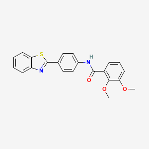 molecular formula C22H18N2O3S B2717338 N-[4-(1,3-苯并噻嗪-2-基)苯基]-2,3-二甲氧基苯甲酰胺 CAS No. 946346-27-6