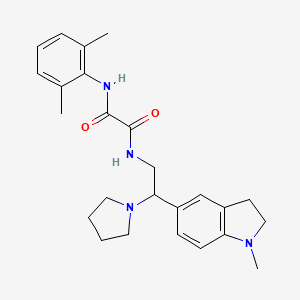 N1-(2,6-dimethylphenyl)-N2-(2-(1-methylindolin-5-yl)-2-(pyrrolidin-1-yl)ethyl)oxalamide
