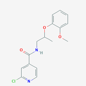 molecular formula C16H17ClN2O3 B2717345 2-氯-N-[2-(2-甲氧基苯氧)丙基]吡啶-4-甲酰胺 CAS No. 1436249-90-9