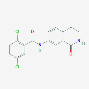 2,5-dichloro-N-(1-oxo-1,2,3,4-tetrahydroisoquinolin-7-yl)benzamide