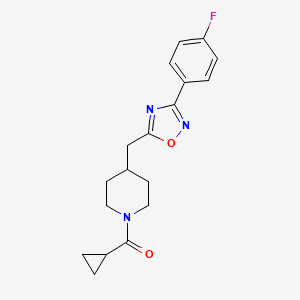 1-(Cyclopropylcarbonyl)-4-{[3-(4-fluorophenyl)-1,2,4-oxadiazol-5-yl]methyl}piperidine