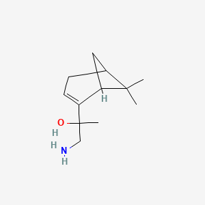 molecular formula C12H21NO B2717393 1-氨基-2-(6,6-二甲基-2-双环[3.1.1]庚-2-烯基)丙醇 CAS No. 2228355-78-8
