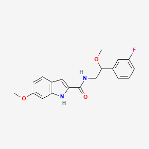 B2717398 N-(2-(3-fluorophenyl)-2-methoxyethyl)-6-methoxy-1H-indole-2-carboxamide CAS No. 1797555-10-2