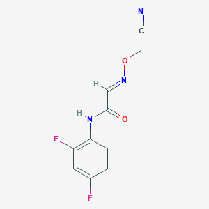 2-[(cyanomethoxy)imino]-N-(2,4-difluorophenyl)acetamide