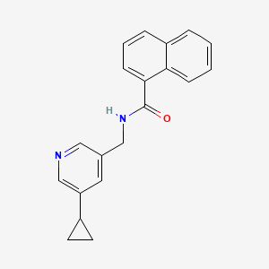 N-((5-cyclopropylpyridin-3-yl)methyl)-1-naphthamide