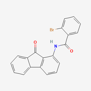 molecular formula C20H12BrNO2 B2717416 2-bromo-N-(9-oxo-9H-fluoren-1-yl)benzenecarboxamide CAS No. 866155-13-7