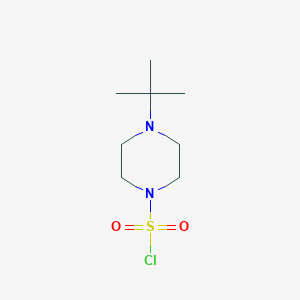 molecular formula C8H17ClN2O2S B2717425 4-Tert-butylpiperazine-1-sulfonyl chloride CAS No. 1596754-25-4