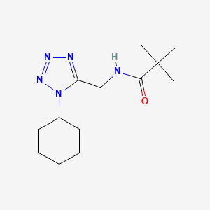 N-((1-cyclohexyl-1H-tetrazol-5-yl)methyl)pivalamide