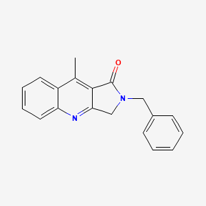 molecular formula C19H16N2O B2717438 2-benzyl-9-methyl-1H,2H,3H-pyrrolo[3,4-b]quinolin-1-one CAS No. 941083-73-4