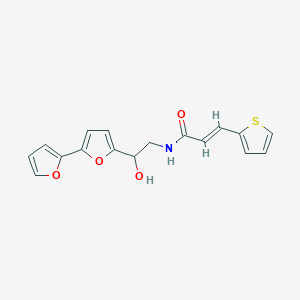 molecular formula C17H15NO4S B2717441 (2E)-N-(2-{[2,2'-bifuran]-5-yl}-2-羟基乙基)-3-(噻吩-2-基)丙-2-烯酰胺 CAS No. 2321352-76-3