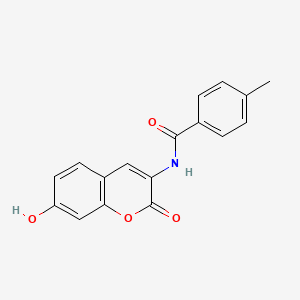 N-(7-hydroxy-2-oxo-2H-chromen-3-yl)-4-methylbenzamide