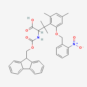 alpha-(9H-Fluorene-9-ylmethoxycarbonylamino)-beta,beta,4,6-tetramethyl-2-(2-nitrobenzyloxy)hydrocinnamic acid