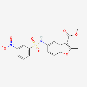Methyl 2-methyl-5-[(3-nitrophenyl)sulfonylamino]-1-benzofuran-3-carboxylate