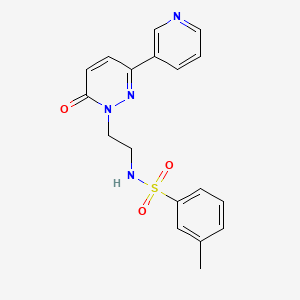 3-methyl-N-(2-(6-oxo-3-(pyridin-3-yl)pyridazin-1(6H)-yl)ethyl)benzenesulfonamide