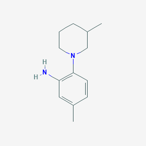 5-Methyl-2-(3-methyl-1-piperidinyl)aniline