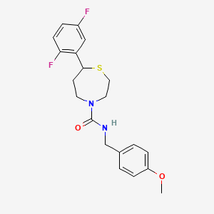 7-(2,5-difluorophenyl)-N-(4-methoxybenzyl)-1,4-thiazepane-4-carboxamide