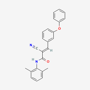 (E)-2-cyano-N-(2,6-dimethylphenyl)-3-(3-phenoxyphenyl)prop-2-enamide