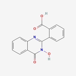 molecular formula C15H10N2O4 B2717485 2-(3-Hydroxy-4-oxo-3,4-dihydro-2-quinazolinyl)benzenecarboxylic acid CAS No. 37833-80-0