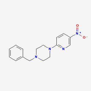 molecular formula C16H18N4O2 B2717489 1-Benzyl-4-(5-nitropyridin-2-yl)piperazine CAS No. 381706-35-0