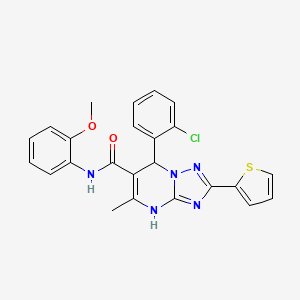 7-(2-chlorophenyl)-N-(2-methoxyphenyl)-5-methyl-2-(thiophen-2-yl)-4,7-dihydro-[1,2,4]triazolo[1,5-a]pyrimidine-6-carboxamide