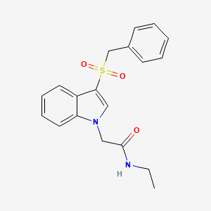 2-(3-(benzylsulfonyl)-1H-indol-1-yl)-N-ethylacetamide