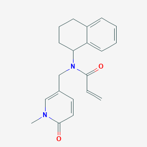 molecular formula C20H22N2O2 B2717502 N-[(1-Methyl-6-oxopyridin-3-yl)methyl]-N-(1,2,3,4-tetrahydronaphthalen-1-yl)prop-2-enamide CAS No. 2411275-60-8