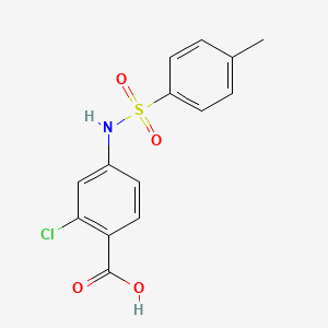 molecular formula C14H12ClNO4S B2717510 2-Chloro-4-{[(4-methylphenyl)sulfonyl]amino}benzoic acid CAS No. 500590-48-7