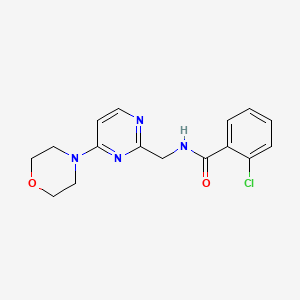 2-chloro-N-((4-morpholinopyrimidin-2-yl)methyl)benzamide
