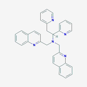molecular formula C32H27N5 B2717542 1,2-Dipyridin-2-yl-N,N-bis(quinolin-2-ylmethyl)ethanamine CAS No. 2247262-97-9