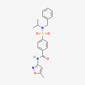 4-[benzyl(propan-2-yl)sulfamoyl]-N-(5-methyl-1,2-oxazol-3-yl)benzamide