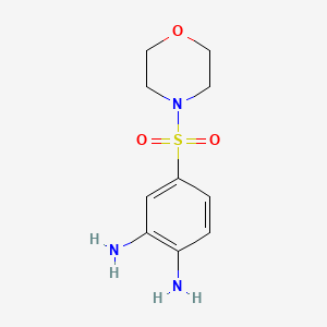molecular formula C10H15N3O3S B2717550 4-(Morpholine-4-sulfonyl)-benzene-1,2-diamine CAS No. 326023-25-0