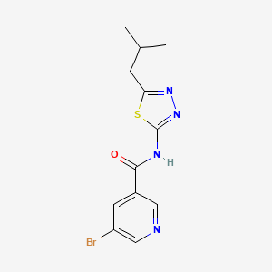 5-bromo-N-(5-isobutyl-1,3,4-thiadiazol-2-yl)nicotinamide