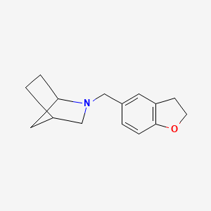 molecular formula C15H19NO B2717556 2-(2,3-Dihydro-1-benzofuran-5-ylmethyl)-2-azabicyclo[2.2.1]heptane CAS No. 2380178-34-5